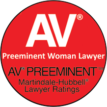 Logo for AV Preeminent Woman Personal Injury Lawyer 