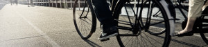 bicycle on an city road